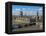 Buses Crossing Westminster Bridge by Houses of Parliament, London, England, United Kingdom, Europe-Walter Rawlings-Framed Premier Image Canvas