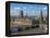 Buses Crossing Westminster Bridge by Houses of Parliament, London, England, United Kingdom, Europe-Walter Rawlings-Framed Premier Image Canvas