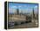 Buses Crossing Westminster Bridge by Houses of Parliament, London, England, United Kingdom, Europe-Walter Rawlings-Framed Premier Image Canvas