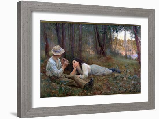 Bush Idyll, 1893-Frederick McCubbin-Framed Giclee Print