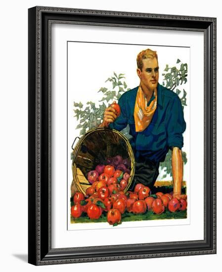 "Bushel of Apples,"November 14, 1931-John E. Sheridan-Framed Giclee Print