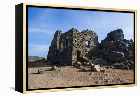 Bushiribana Gold Mine Ruins in Aruba, ABC Islands, Netherlands Antilles, Caribbean, Central America-Michael Runkel-Framed Premier Image Canvas