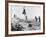 Bushman Children Playing Games on Sand Dunes-Nat Farbman-Framed Photographic Print