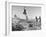 Bushman Children Playing Games on Sand Dunes-null-Framed Photographic Print