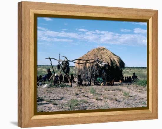 Bushmen, Kalahari, Botswana, Africa-Robin Hanbury-tenison-Framed Premier Image Canvas