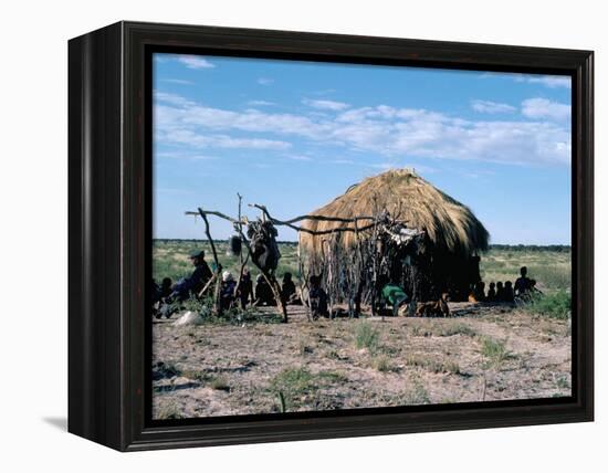 Bushmen, Kalahari, Botswana, Africa-Robin Hanbury-tenison-Framed Premier Image Canvas