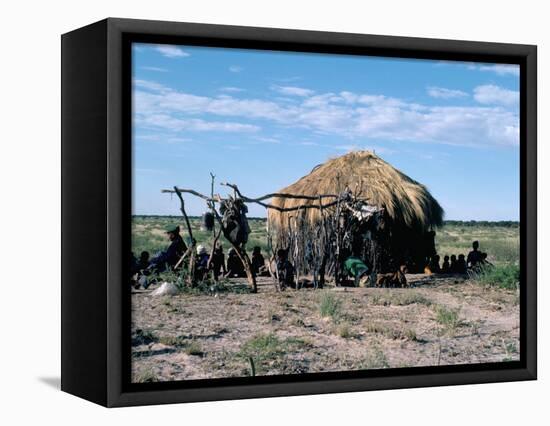 Bushmen, Kalahari, Botswana, Africa-Robin Hanbury-tenison-Framed Premier Image Canvas