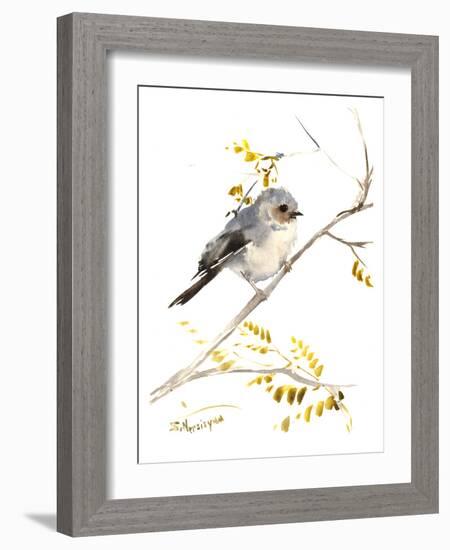 Bushtit-Suren Nersisyan-Framed Art Print