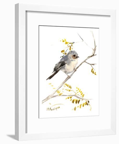 Bushtit-Suren Nersisyan-Framed Art Print