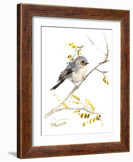 Bushtit-Suren Nersisyan-Framed Art Print