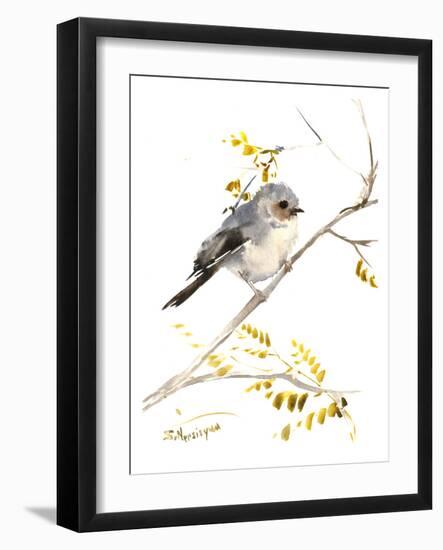 Bushtit-Suren Nersisyan-Framed Art Print