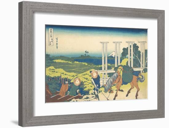 Bushu Senju-Katsushika Hokusai-Framed Premium Giclee Print