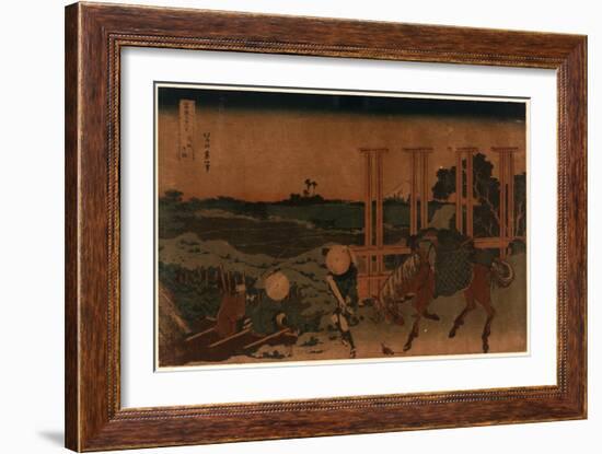 Bushu Senju-Katsushika Hokusai-Framed Giclee Print