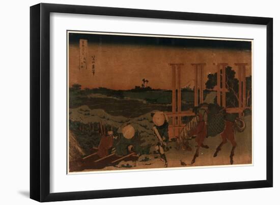 Bushu Senju-Katsushika Hokusai-Framed Giclee Print