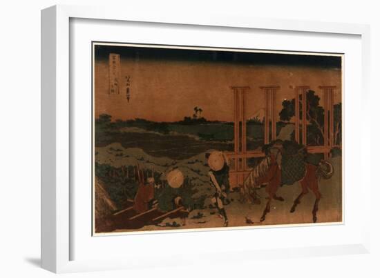 Bushu Senju-Katsushika Hokusai-Framed Giclee Print