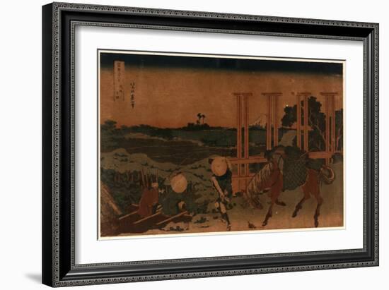 Bushu Senju-Katsushika Hokusai-Framed Giclee Print