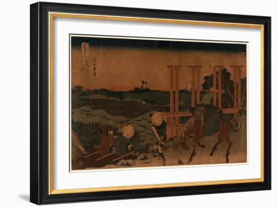 Bushu Senju-Katsushika Hokusai-Framed Giclee Print