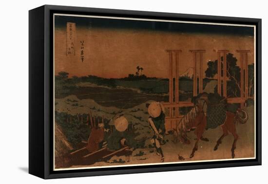 Bushu Senju-Katsushika Hokusai-Framed Premier Image Canvas