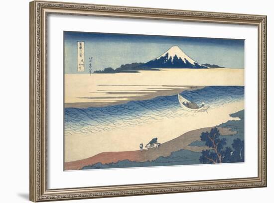 Bushu Tamagawa (The Tama River in Musashi Province)-Katsushika Hokusai-Framed Giclee Print