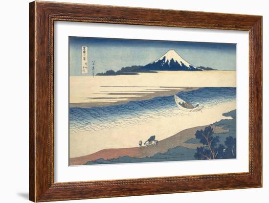 Bushu Tamagawa (The Tama River in Musashi Province)-Katsushika Hokusai-Framed Giclee Print