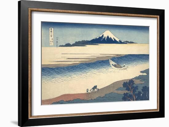 Bushu Tamagawa (The Tama River in Musashi Province)-Katsushika Hokusai-Framed Giclee Print