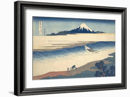 Bushu Tamagawa (The Tama River in Musashi Province)-Katsushika Hokusai-Framed Giclee Print