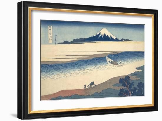 Bushu Tamagawa (The Tama River in Musashi Province)-Katsushika Hokusai-Framed Giclee Print