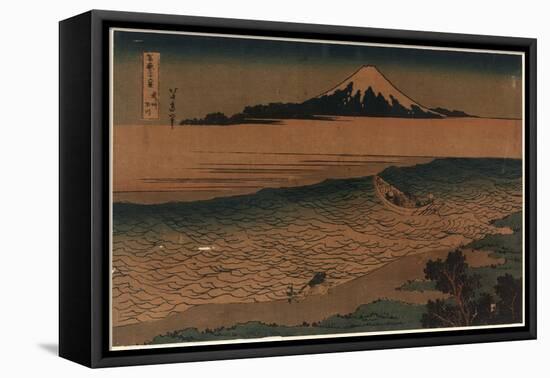 Bushu Tamagawa-Katsushika Hokusai-Framed Premier Image Canvas