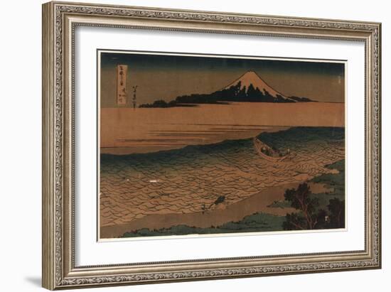 Bushu Tamagawa-Katsushika Hokusai-Framed Giclee Print