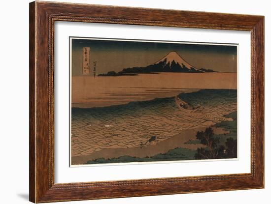 Bushu Tamagawa-Katsushika Hokusai-Framed Giclee Print