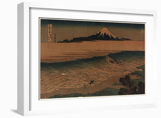 Bushu Tamagawa-Katsushika Hokusai-Framed Giclee Print