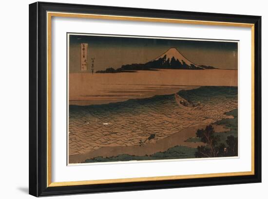 Bushu Tamagawa-Katsushika Hokusai-Framed Giclee Print