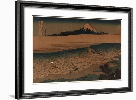 Bushu Tamagawa-Katsushika Hokusai-Framed Giclee Print