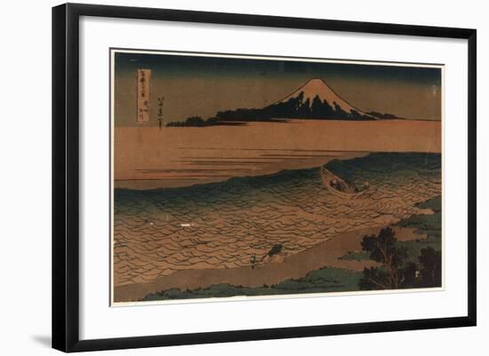 Bushu Tamagawa-Katsushika Hokusai-Framed Giclee Print