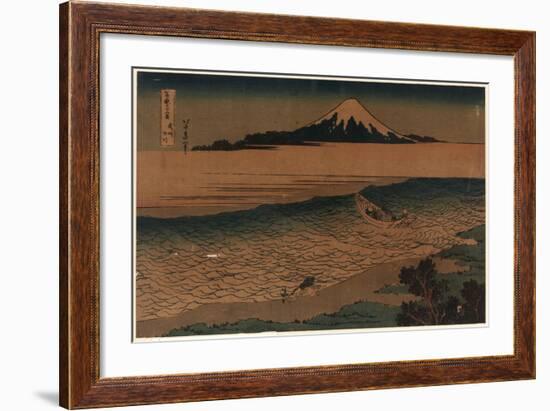 Bushu Tamagawa-Katsushika Hokusai-Framed Giclee Print