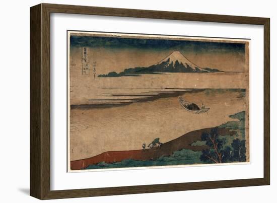 Bushu Tamagawa-Katsushika Hokusai-Framed Giclee Print