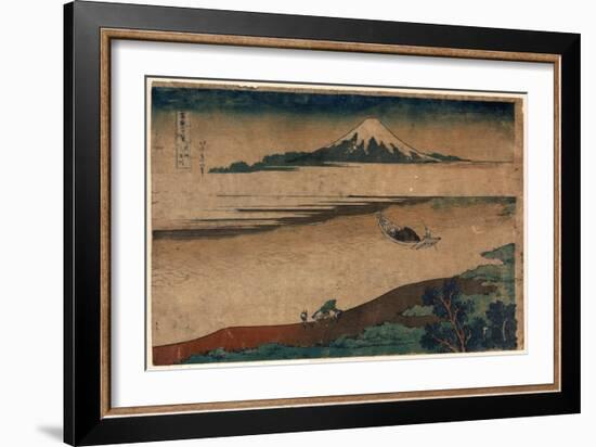 Bushu Tamagawa-Katsushika Hokusai-Framed Giclee Print