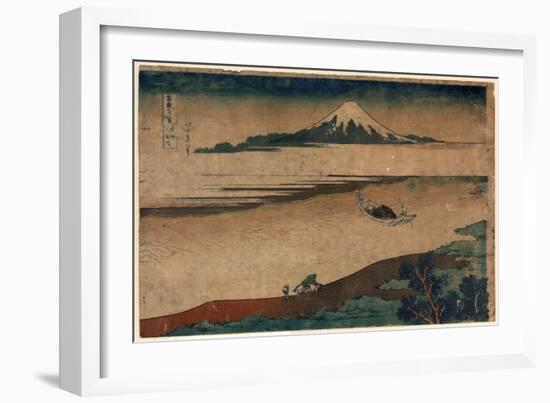 Bushu Tamagawa-Katsushika Hokusai-Framed Giclee Print