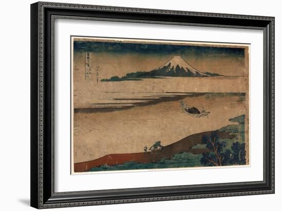 Bushu Tamagawa-Katsushika Hokusai-Framed Giclee Print