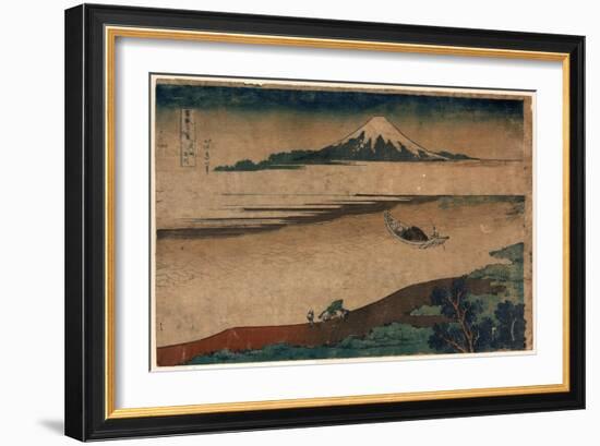 Bushu Tamagawa-Katsushika Hokusai-Framed Giclee Print