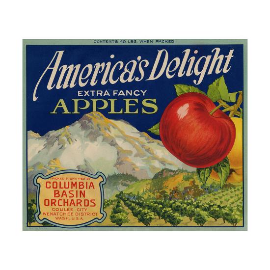 'Business Americana Food; Fruit Crate Labels, Columbia Basin Orchards ...