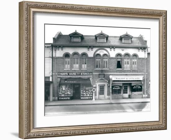 Business Block on South Union Avenue, Tacoma, WA, 1927-Marvin Boland-Framed Giclee Print