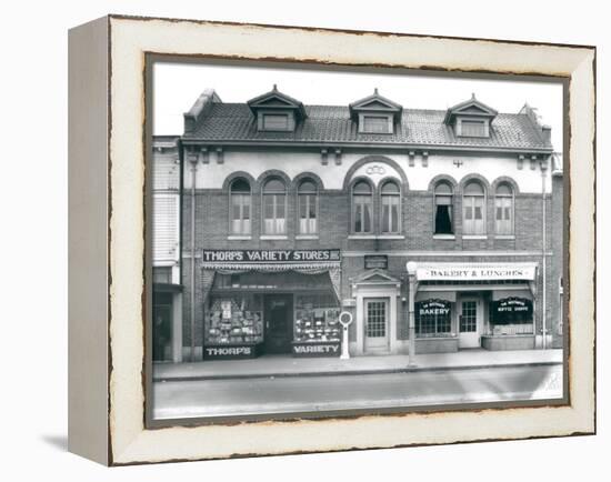 Business Block on South Union Avenue, Tacoma, WA, 1927-Marvin Boland-Framed Premier Image Canvas