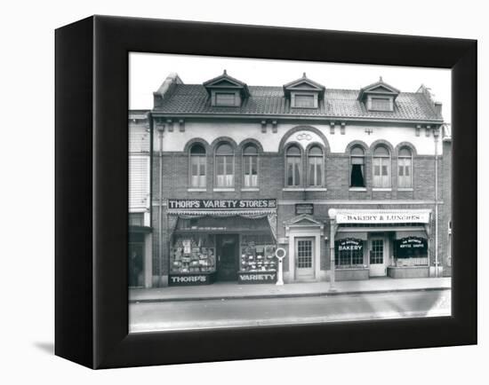 Business Block on South Union Avenue, Tacoma, WA, 1927-Marvin Boland-Framed Premier Image Canvas