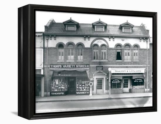 Business Block on South Union Avenue, Tacoma, WA, 1927-Marvin Boland-Framed Premier Image Canvas