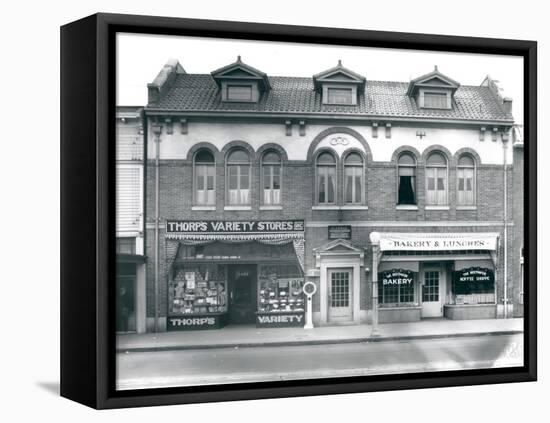 Business Block on South Union Avenue, Tacoma, WA, 1927-Marvin Boland-Framed Premier Image Canvas