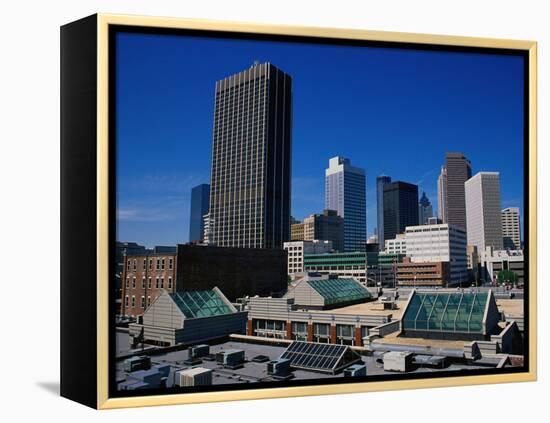 Business District, Atlanta, GA-Mark Gibson-Framed Premier Image Canvas