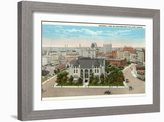 Business District, Fort Worth, Texas-null-Framed Art Print