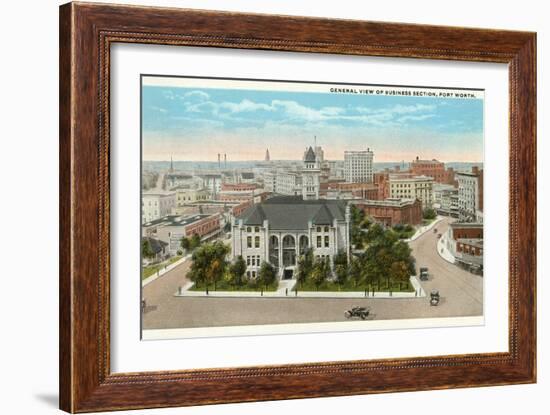 Business District, Fort Worth, Texas-null-Framed Art Print