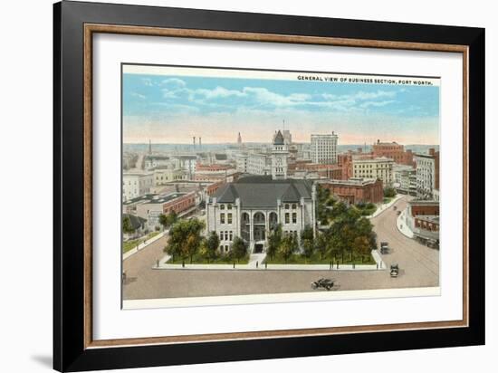 Business District, Fort Worth, Texas-null-Framed Art Print